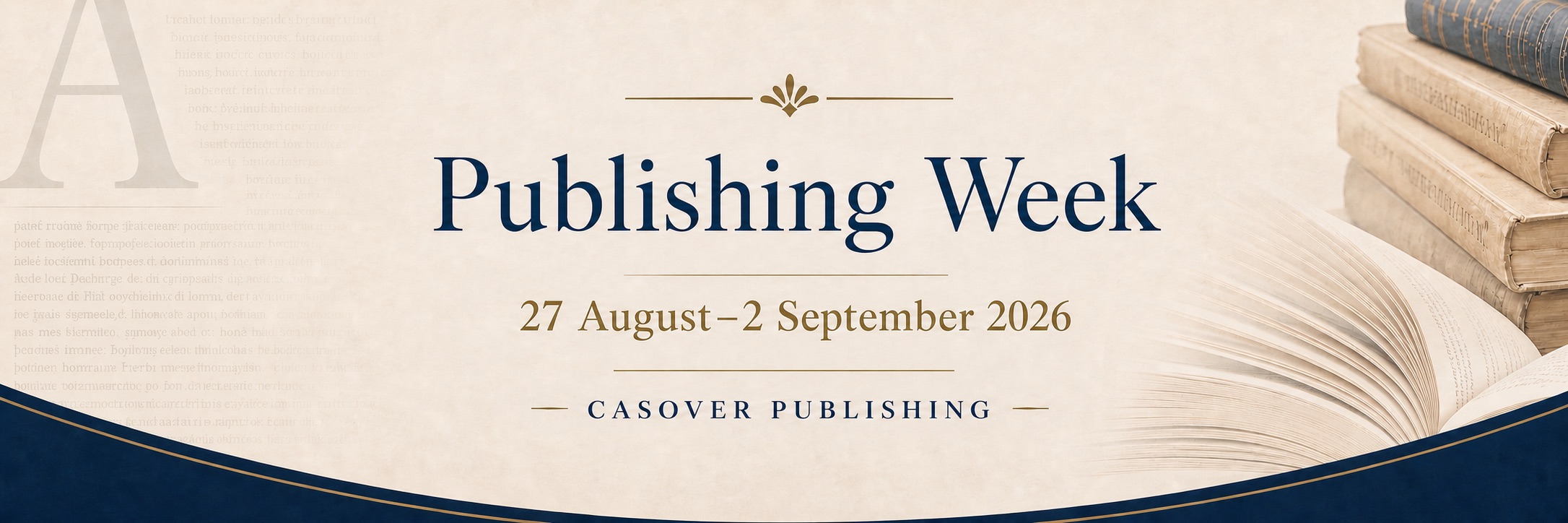 Casover Author & Publishing Weekly: 27 August–2 September 2026